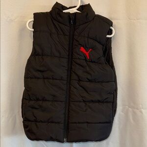 Kids Size 3/4 Puma Black Puffer Vest